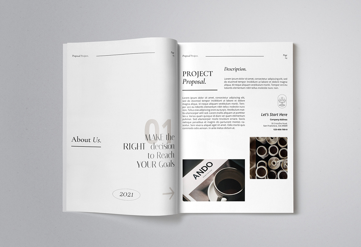 Minimalist Monochromatic Company Proposal Minimalist Monochromatic Company Proposal