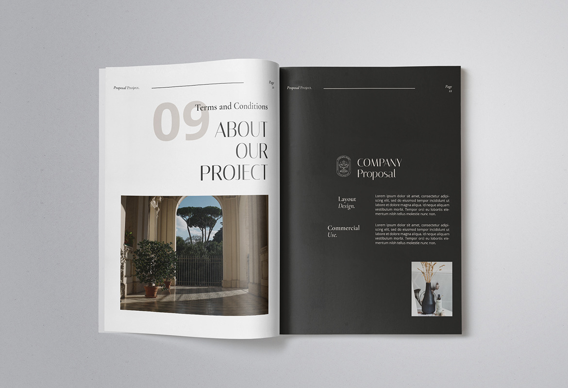 Minimalist Monochromatic Company Proposal Minimalist Monochromatic Company Proposal