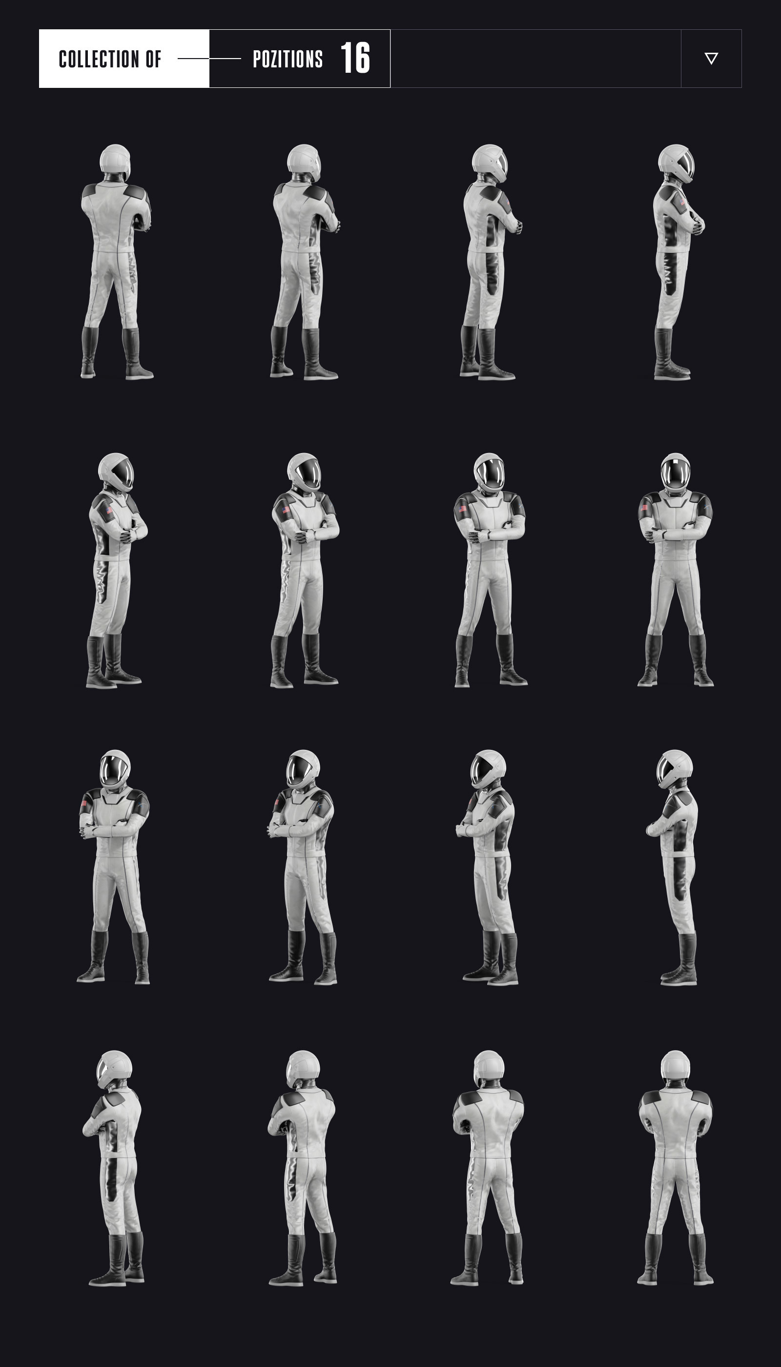 PSD Mockup 3D model SpaceX Astronaut #24 PSD Mockup 3D model SpaceX Astronaut #24