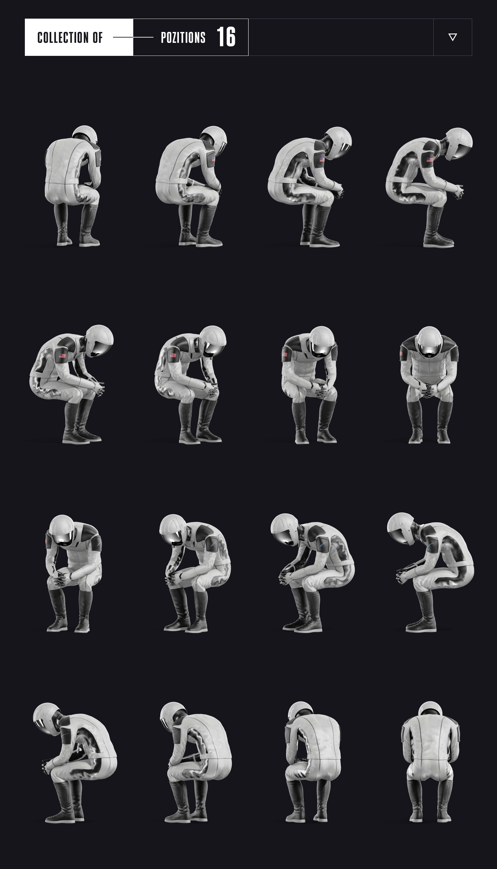 PSD Mockup 3D model SpaceX Astronaut #28 PSD Mockup 3D model SpaceX Astronaut #28