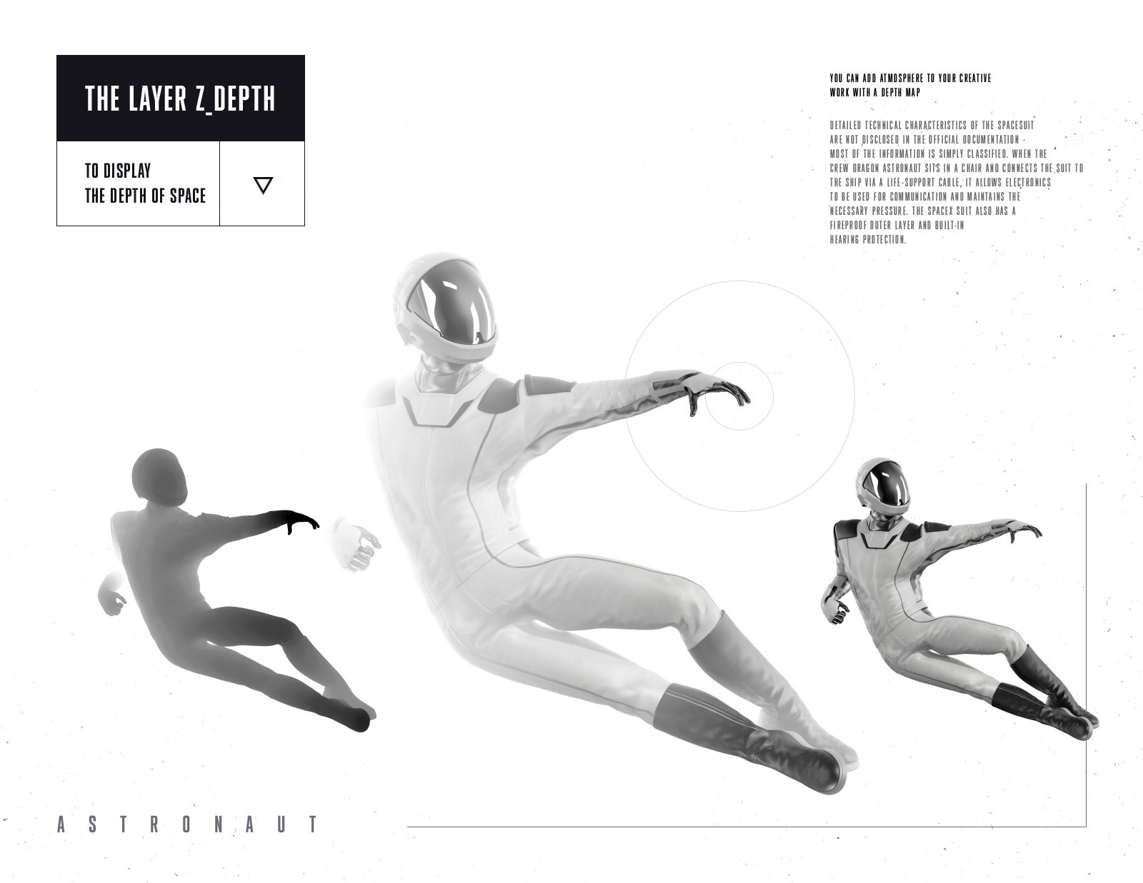 PSD Mockup 3D model SpaceX Astronaut #42 PSD Mockup 3D model SpaceX Astronaut #42