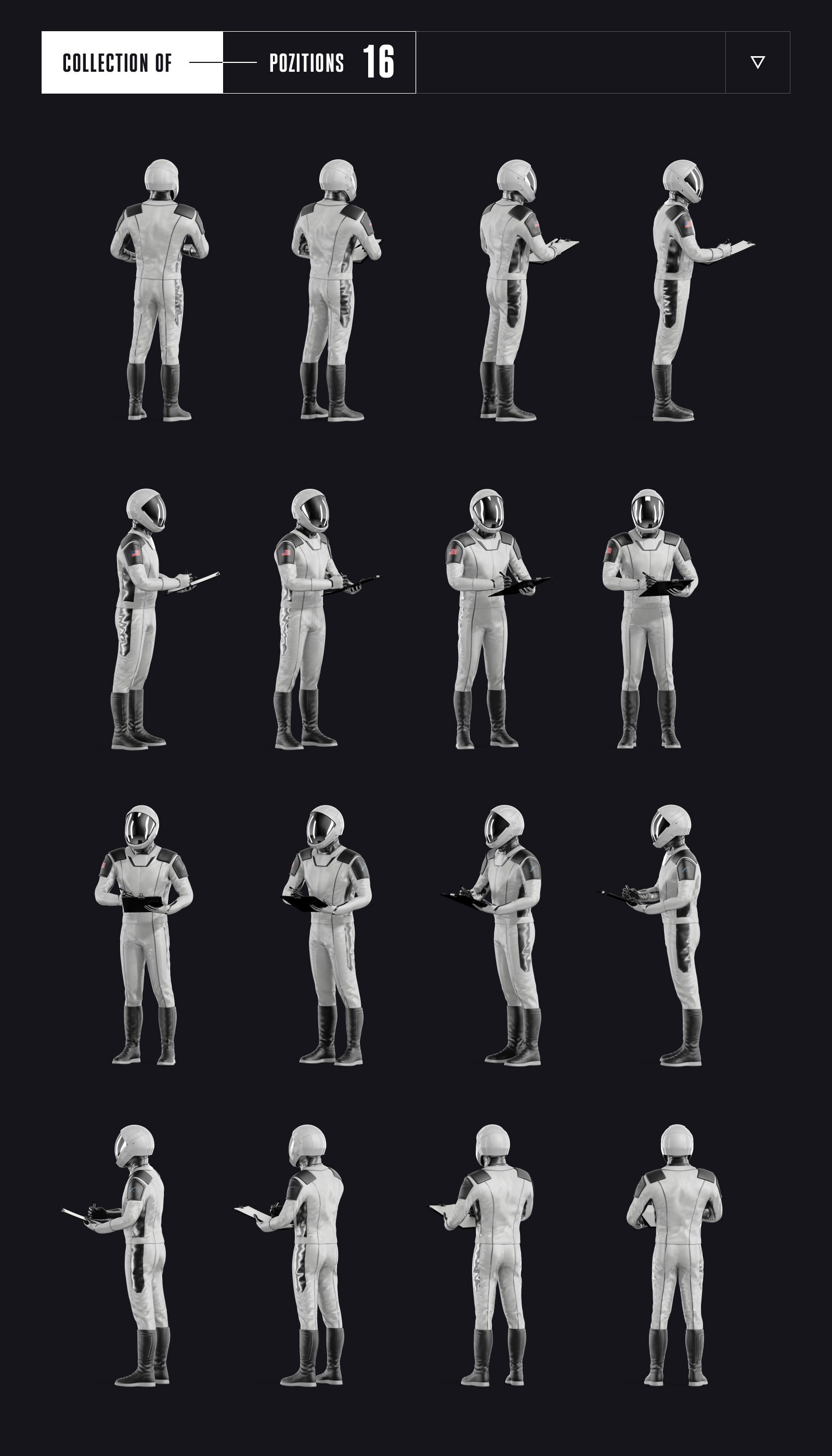 PSD Mockup 3D model SpaceX Astronaut #56 PSD Mockup 3D model SpaceX Astronaut #56