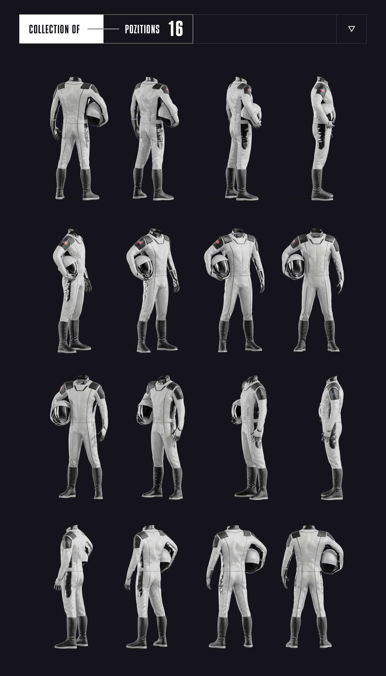 PSD Mockup 3D model SpaceX Astronaut #57 PSD Mockup 3D model SpaceX Astronaut #57