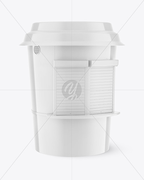 Glossy Coffee Stall Mockup