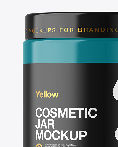 Glossy Cosmetic Jar Mockup