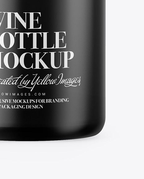 Ceramic Wine Bottle Mockup