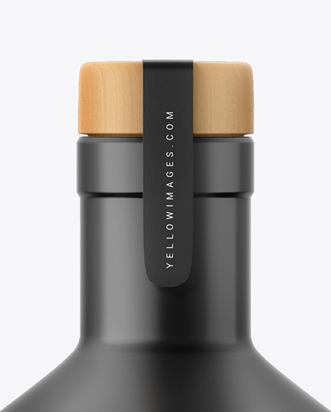 Ceramic Wine Bottle Mockup