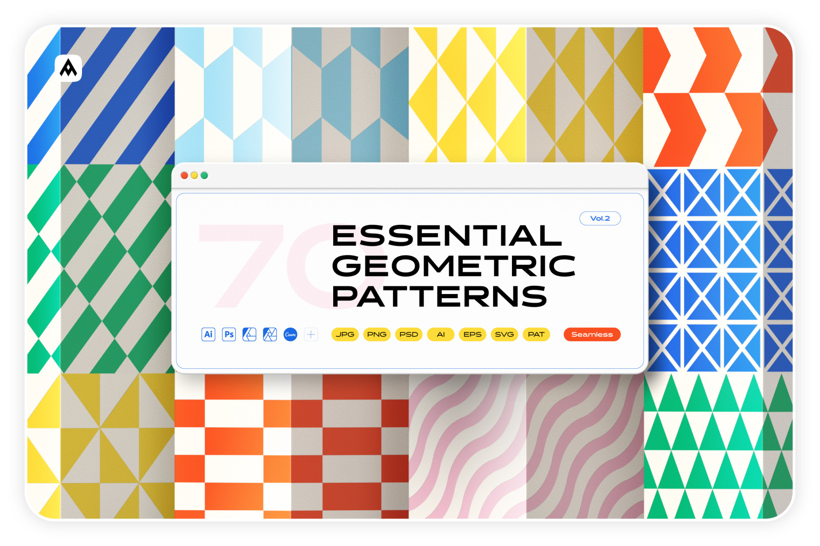 Essential geometric patterns collection