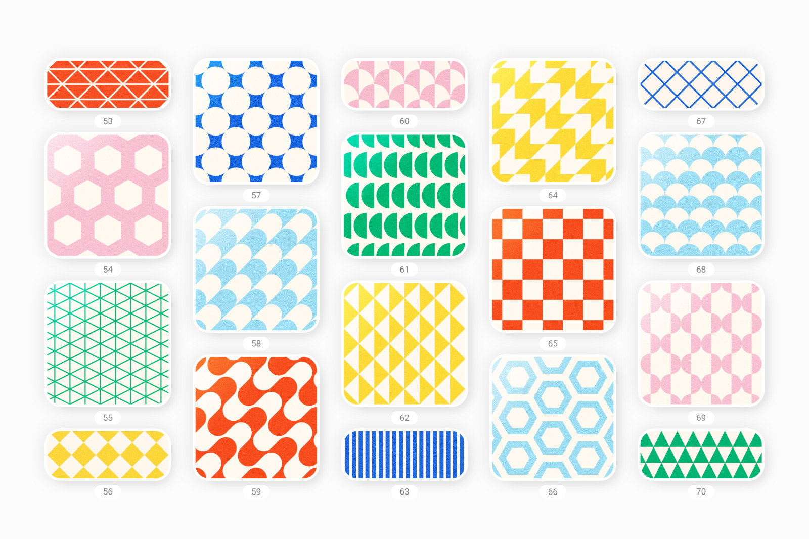 Essential geometric patterns collection