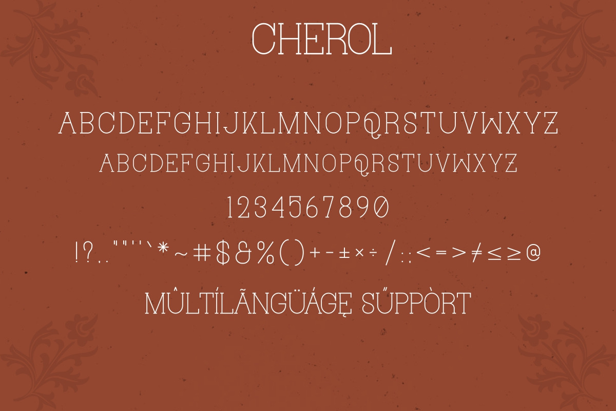 CHEROL Font CHEROL Font