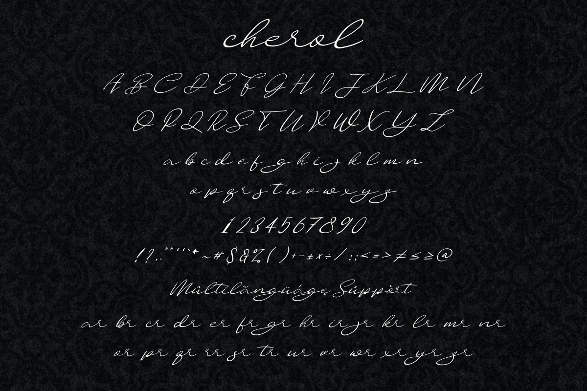 CHEROL Font CHEROL Font