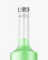 Frosted Glass Gin Bottle Mockup