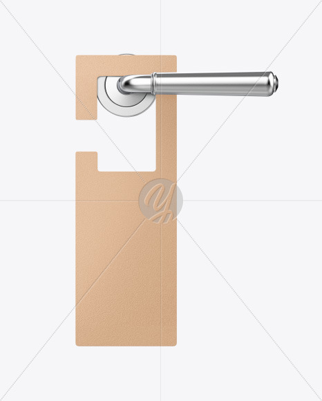 Kraft Door Hanger Mockup