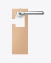 Kraft Door Hanger Mockup
