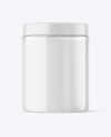 Clear Cosmetic Jar Mockup