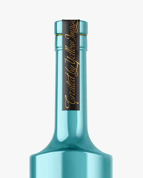 Metallic Bottle Mockup