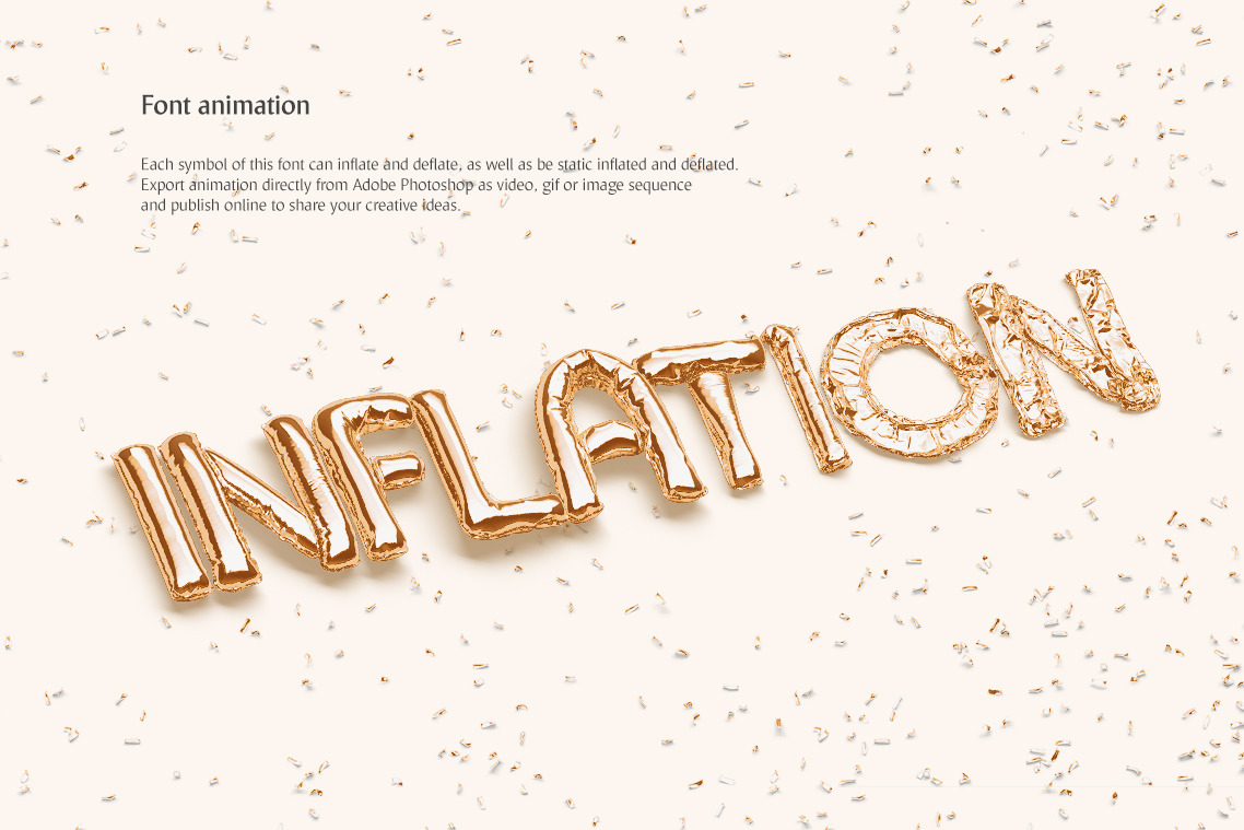 Animated Balloon Font | Side Pack Animated Balloon Font | Side Pack