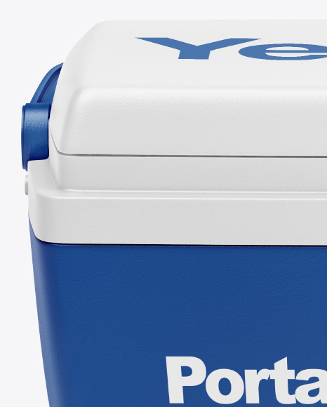 Portable Cooler Mockup Portable Cooler Mockup
