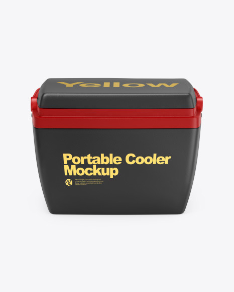 Portable Cooler Mockup Portable Cooler Mockup