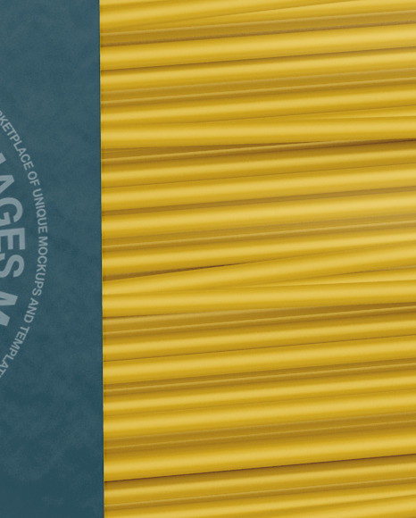 Box with Spaghetti Mockup