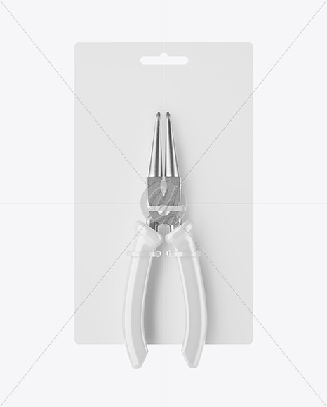 Round Pliers Mockup - Front View