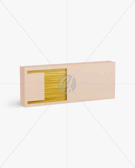 Kraft Box with Spaghetti Mockup