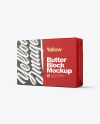 Glossy Butter Block Mockup