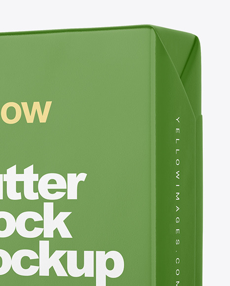 Matte Butter Block Mockup