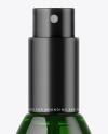 Green Glass Cosmetic Bottle Mockup