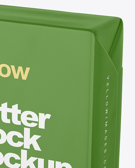 Matte Butter Block Mockup