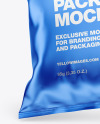 Matte Metallic Snack Package Mockup