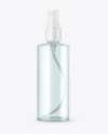 Clear Glass Spray Bottle Mockup