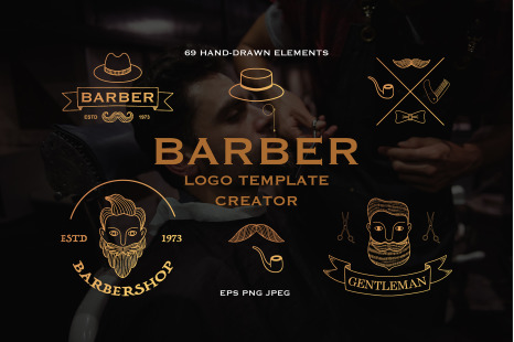 Barbershop Logo Creator - Beard