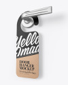 Kraft Door Hanger Mockup