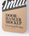 Kraft Door Hanger Mockup