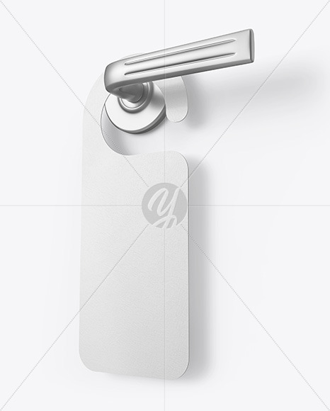 Paper Door Hanger Mockup