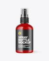 Glossy Spray Bottle Mockup