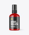 Glossy Spray Bottle Mockup