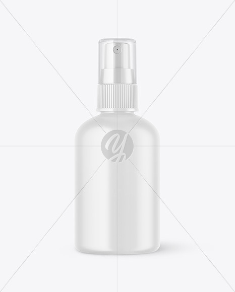 Matte Spray Bottle Mockup