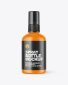 Matte Spray Bottle Mockup