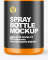 Matte Spray Bottle Mockup