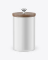 Matte Storage Jar Mockup