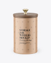 Matte Storage Jar Mockup