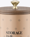 Matte Storage Jar Mockup