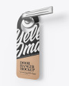 Kraft Door Hanger Mockup