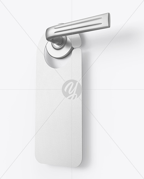 Paper Door Hanger Mockup