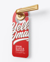 Paper Door Hanger Mockup