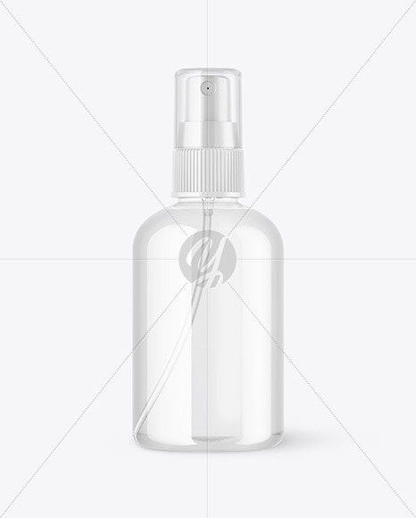 Clear Spray Bottle Mockup