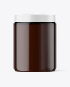 Amber Cosmetic Jar Mockup