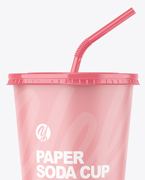 Paper Soda Cup Mockup